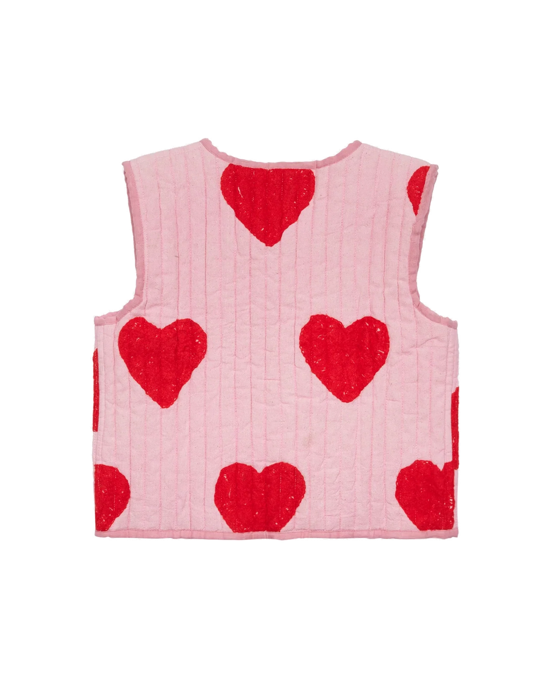 SISSEL EDELBO MINI Honey Mini Vest - Red Hearts