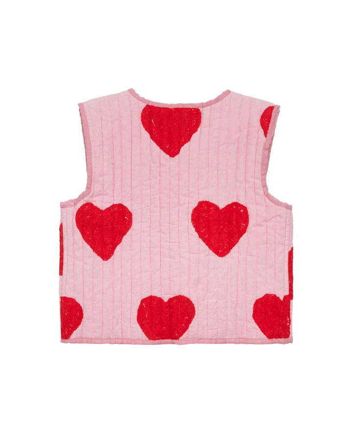 SISSEL EDELBO MINI Honey Mini Vest - Red Hearts