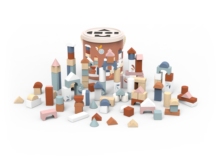 Speedy Monkey Drum with 100 Blocks Shape Sorter