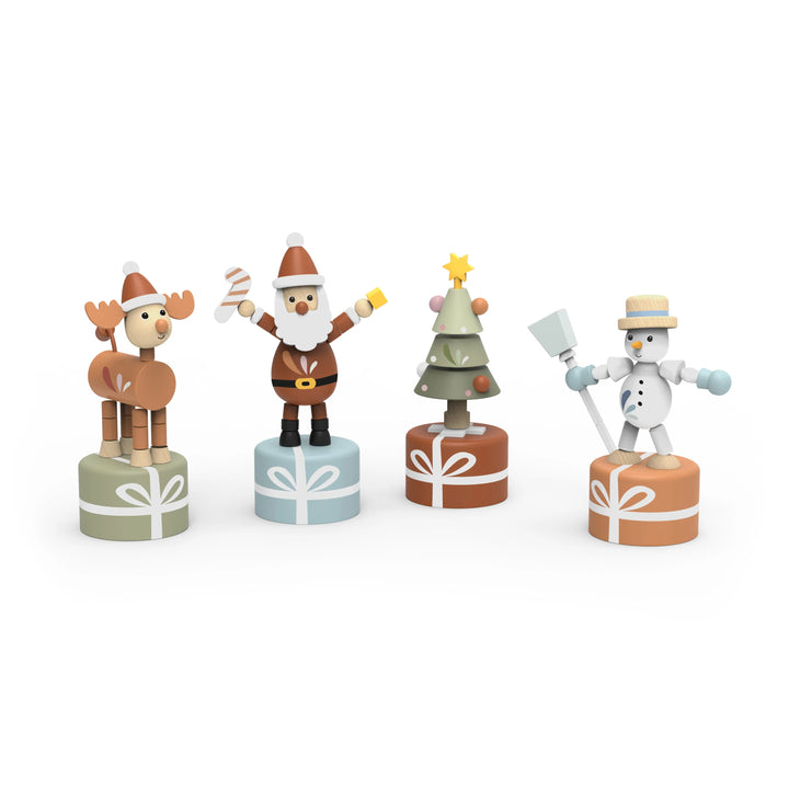 Speedy Monkey Christmas Pushing Puppet