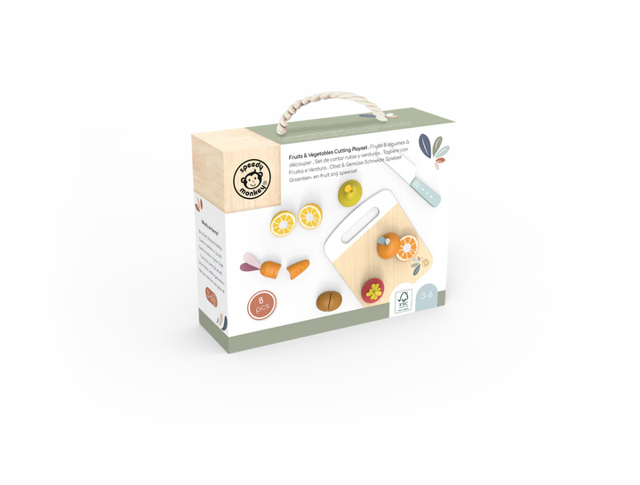 Speedy Monkey Fruits & Vegetables Cutting Playset