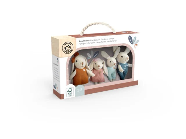 Speedy Monkey Rabbit Family - 4 Characters