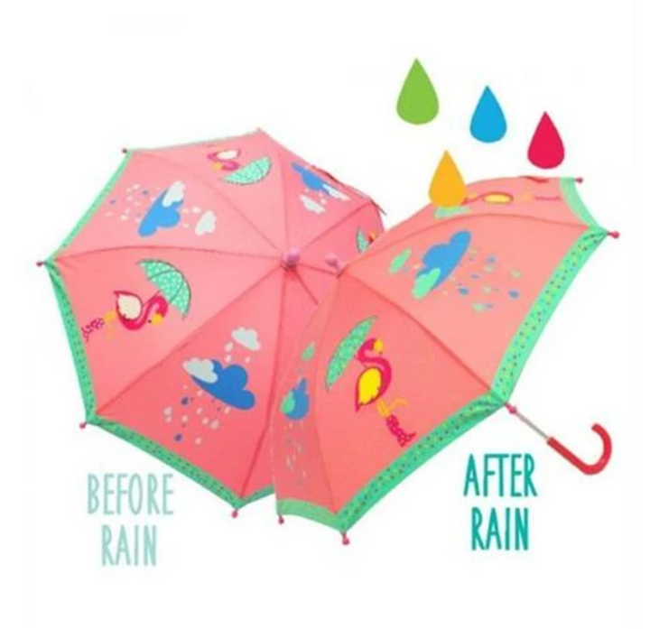 Colour Changing Umbrella - Flamingo Pink