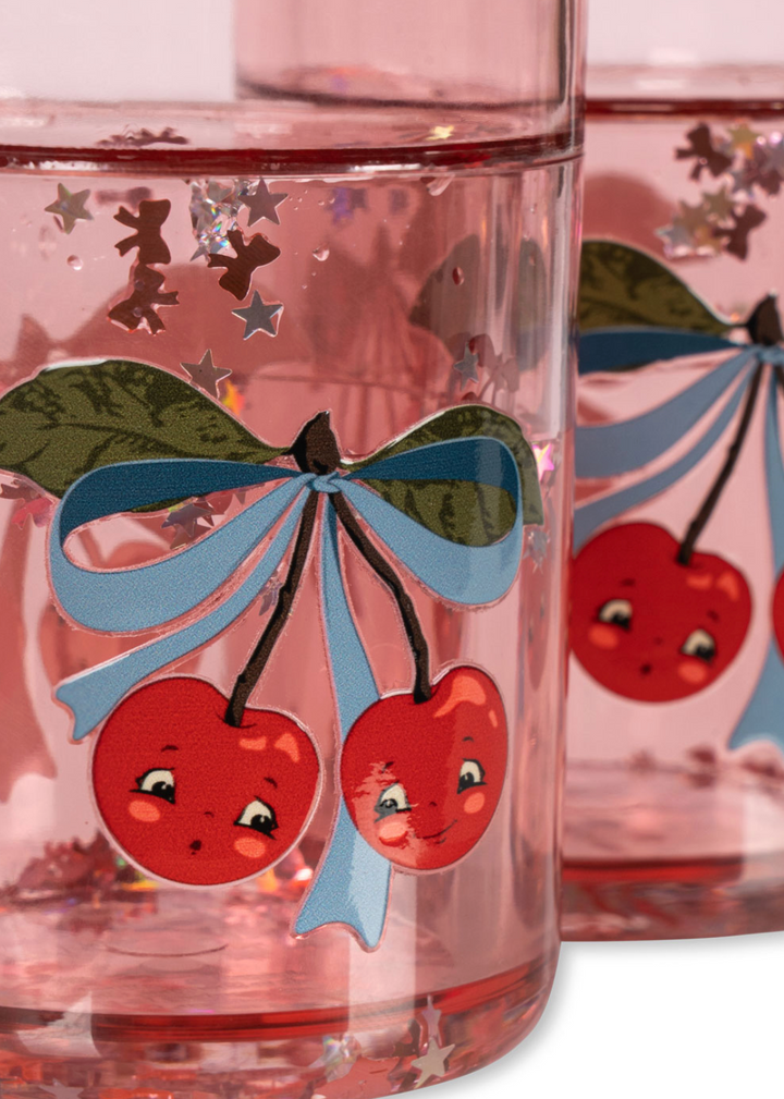 Konges Sløjd 2 Pack Glitter Cups - Cherry Bow