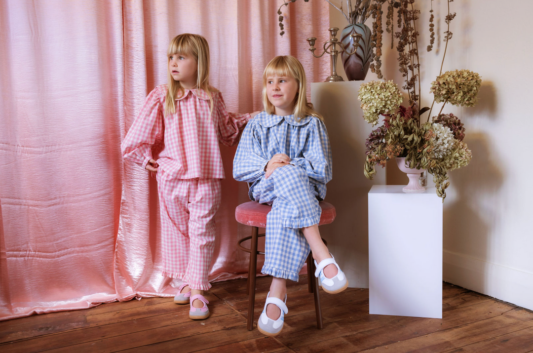 Elma Thea Blouse - Bluebell Check