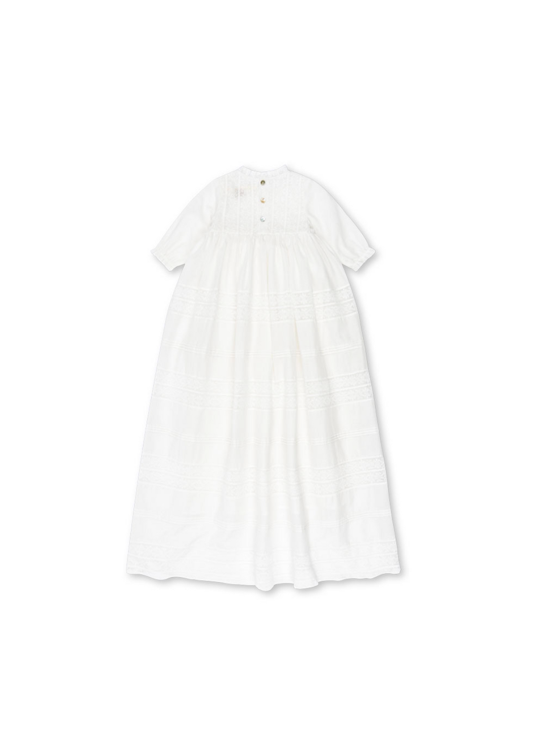 Konges Sløjd Bambina Christening Dress - Optic White