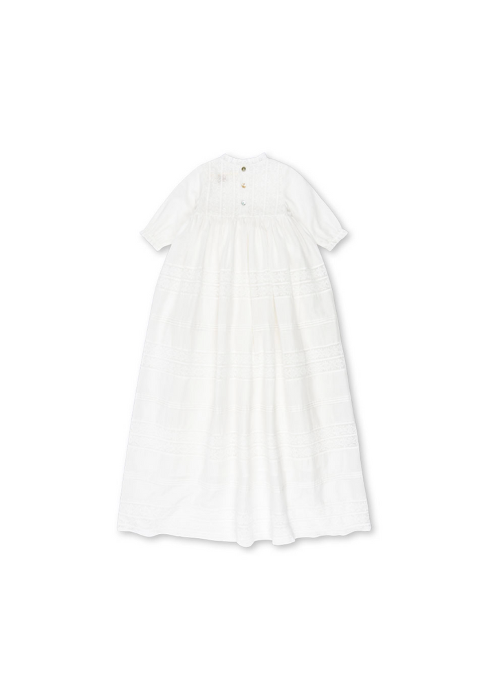 Konges Sløjd Bambina Christening Dress - Optic White