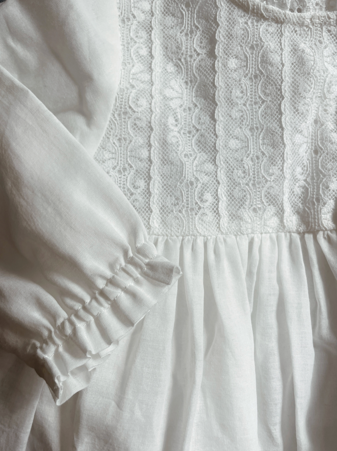 Konges Sløjd Bambina Christening Dress - Optic White