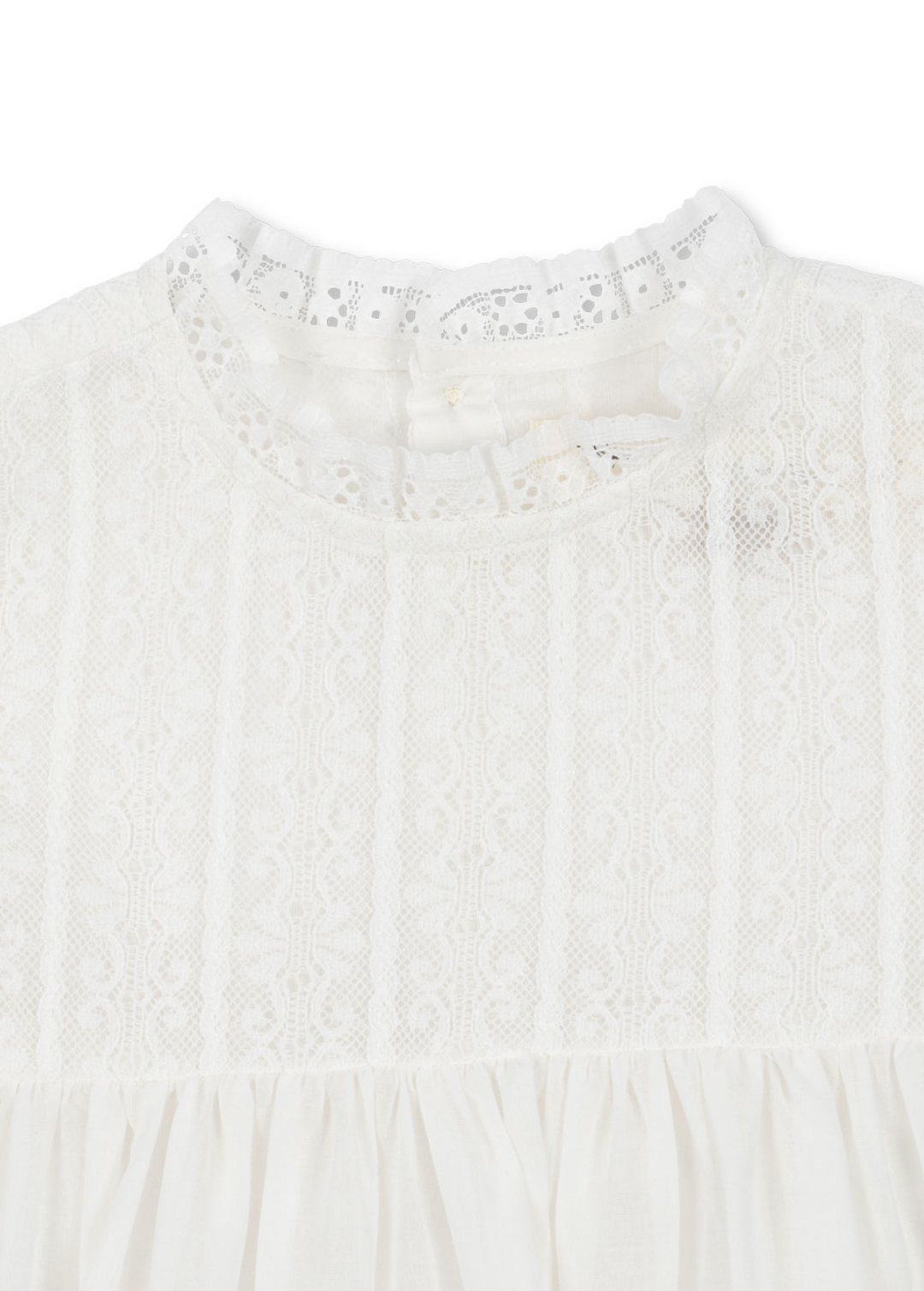 Konges Sløjd Bambina Christening Dress - Optic White
