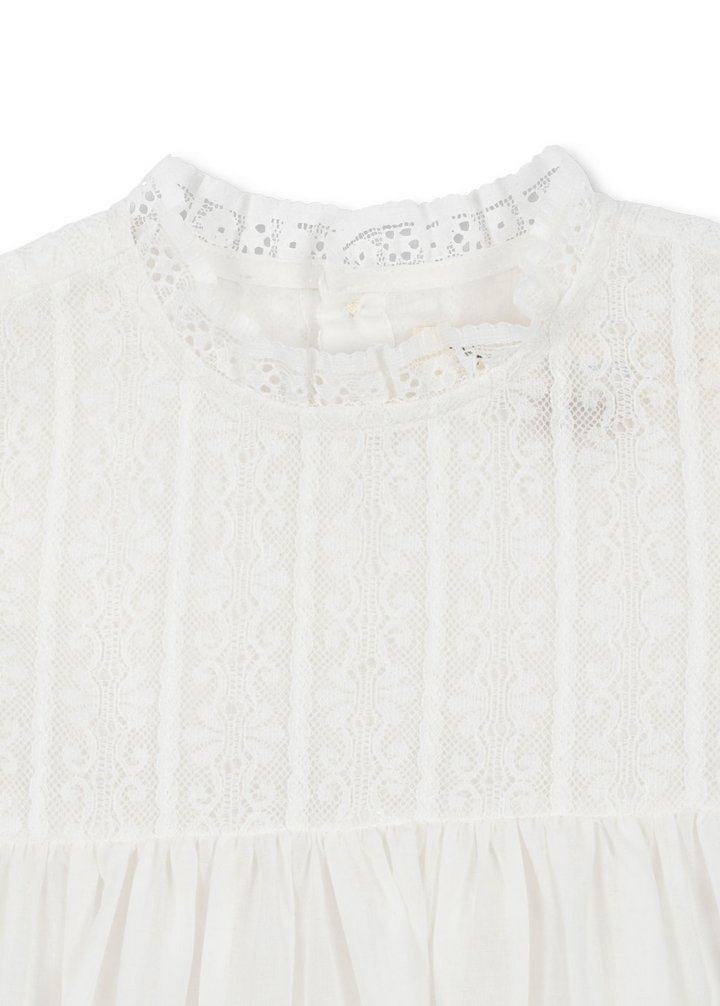 Konges Sløjd Bambina Christening Dress - Optic White