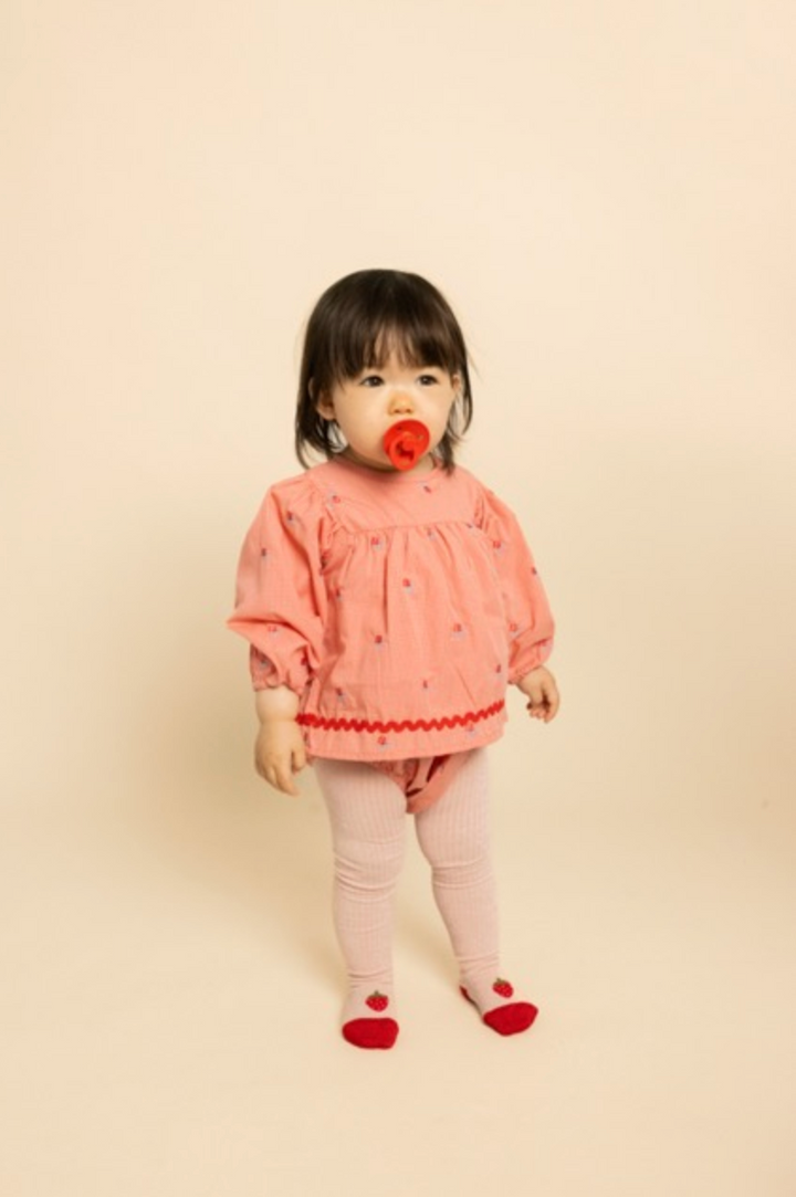 Flöss Sonja Romper - Pink Rose Gingham