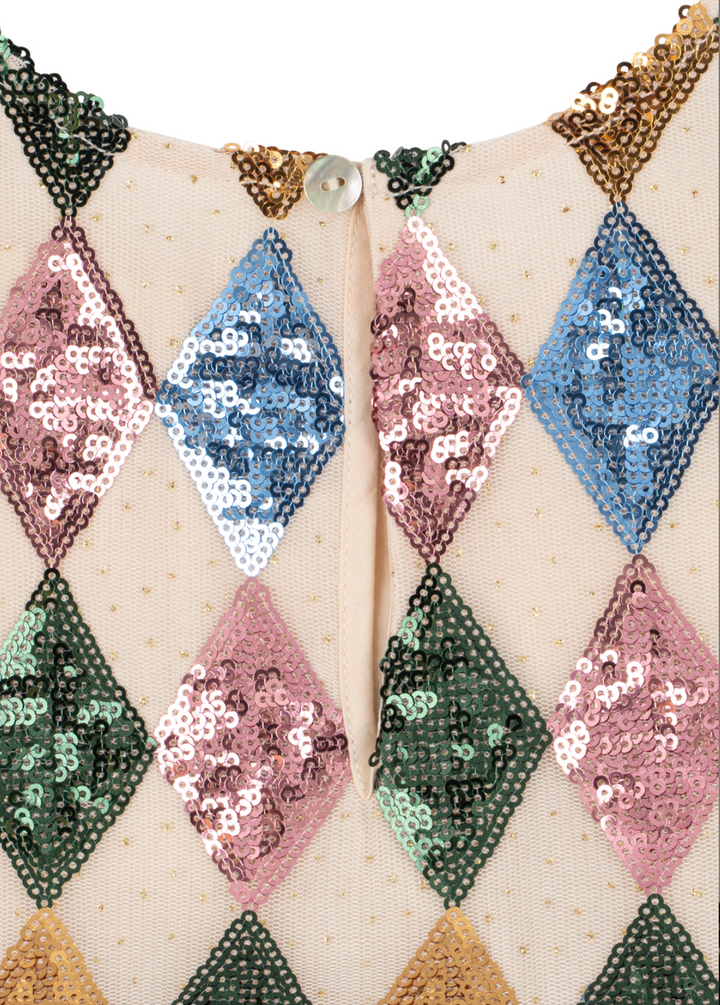 Konges Sløjd Yvonne Harlekin Dress - Sequin