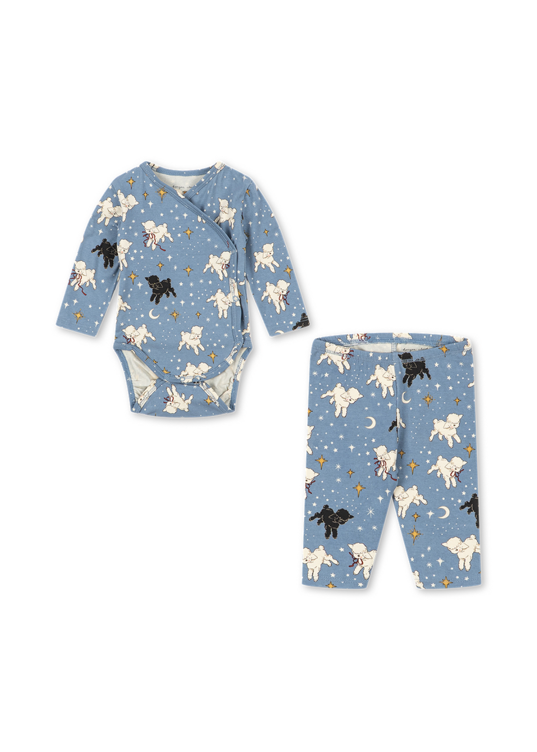 Konges Sløjd Basic Newborn Bodysuit and Legging Set - Sheepy