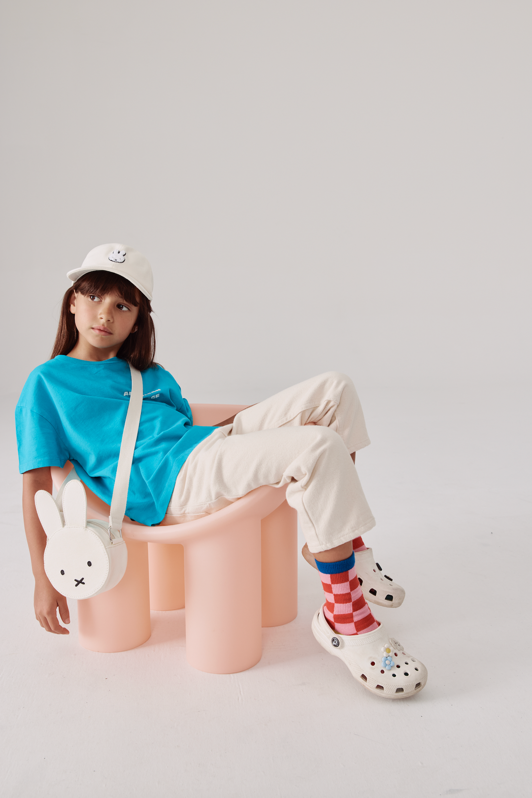 Miffy Canvas Crossbody Bag - Off White