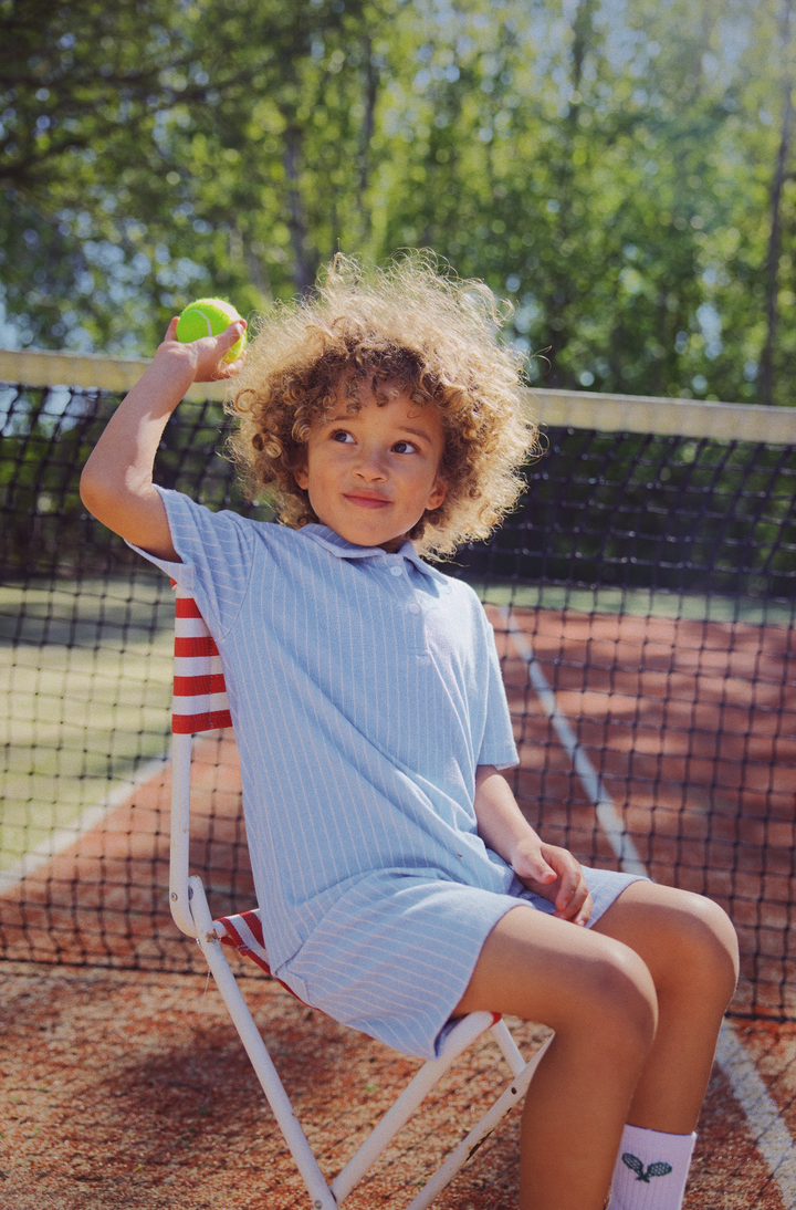 Flöss Nohr Shorts - Bright Blue Stripe