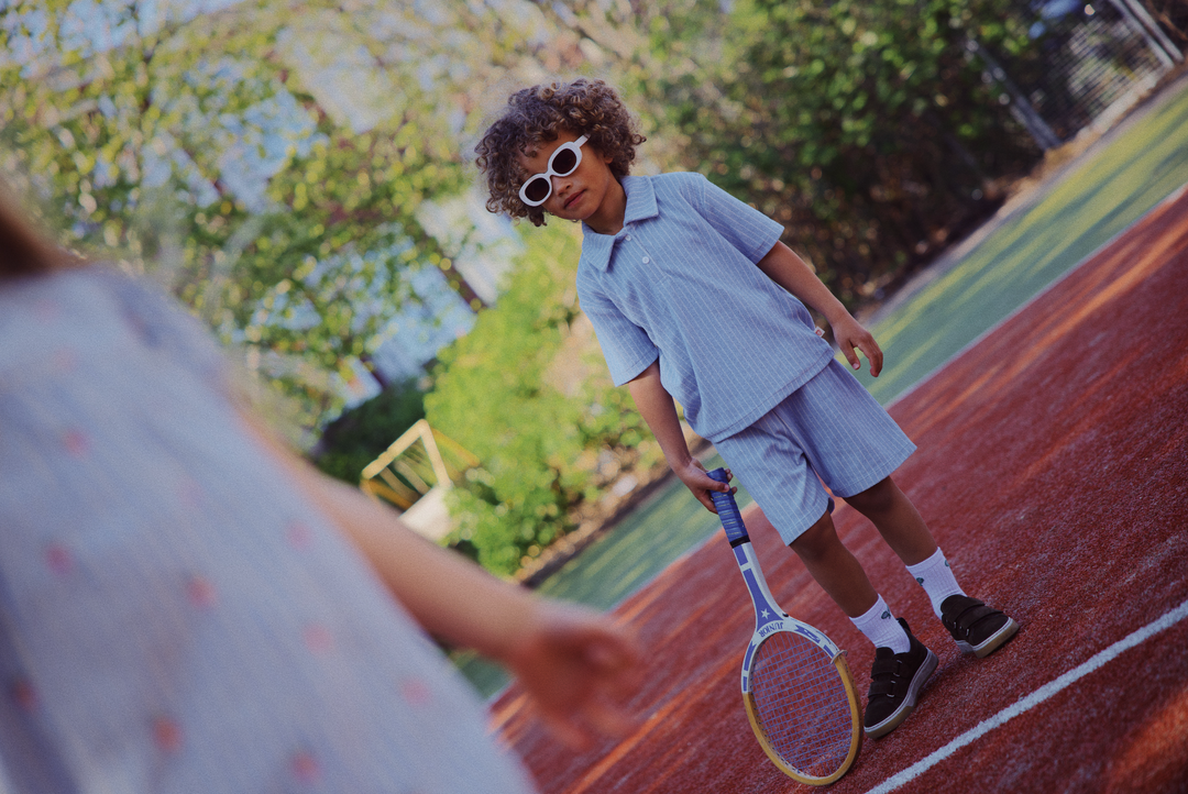 Flöss Nohr Shorts - Bright Blue Stripe