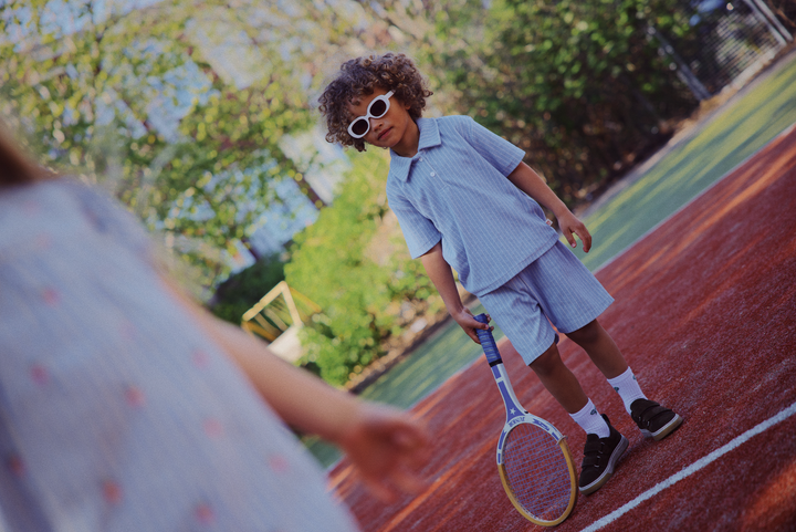 Flöss Nohr Shorts - Bright Blue Stripe