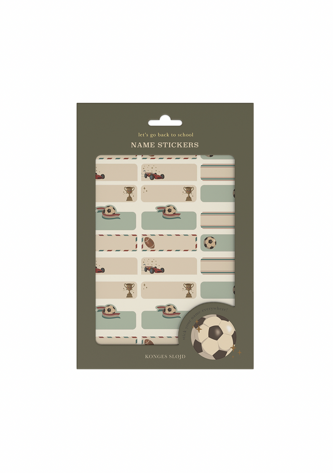 Konges Sløjd Name Stickers 60 pc - Kick It