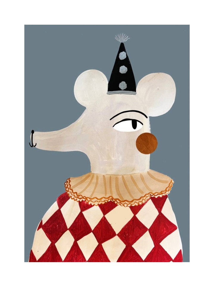 Yaya Studio Circus Mouse A3 Print - Multi