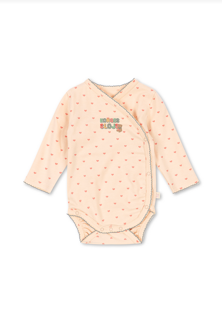 Konges Sløjd Basic LS Newborn Bodysuit - Teddy Coeur