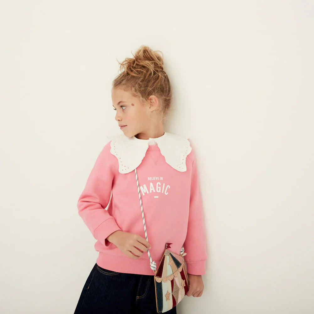 Bob & Blossom 'Believe in Magic' Sweatshirt - Hot Pink
