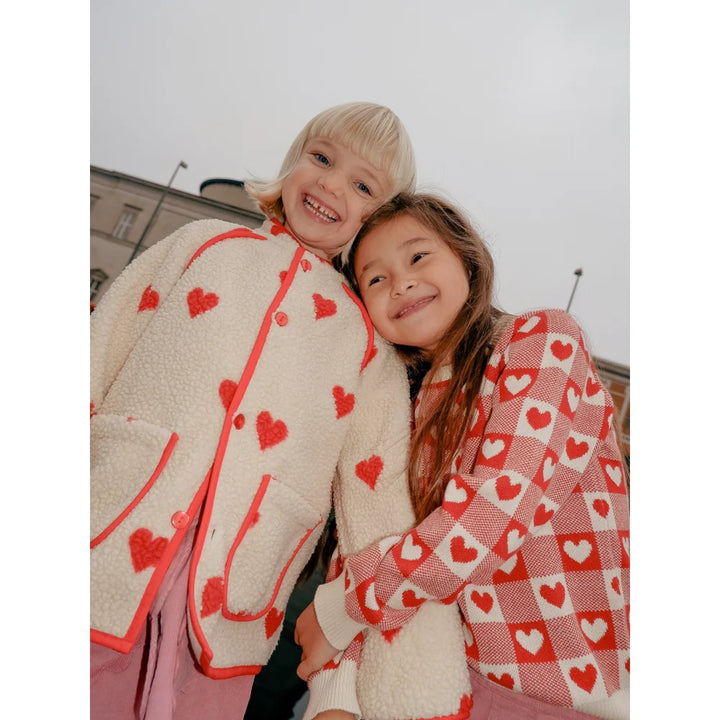 flöss Simone Fleece Jacket - Soft White Heart