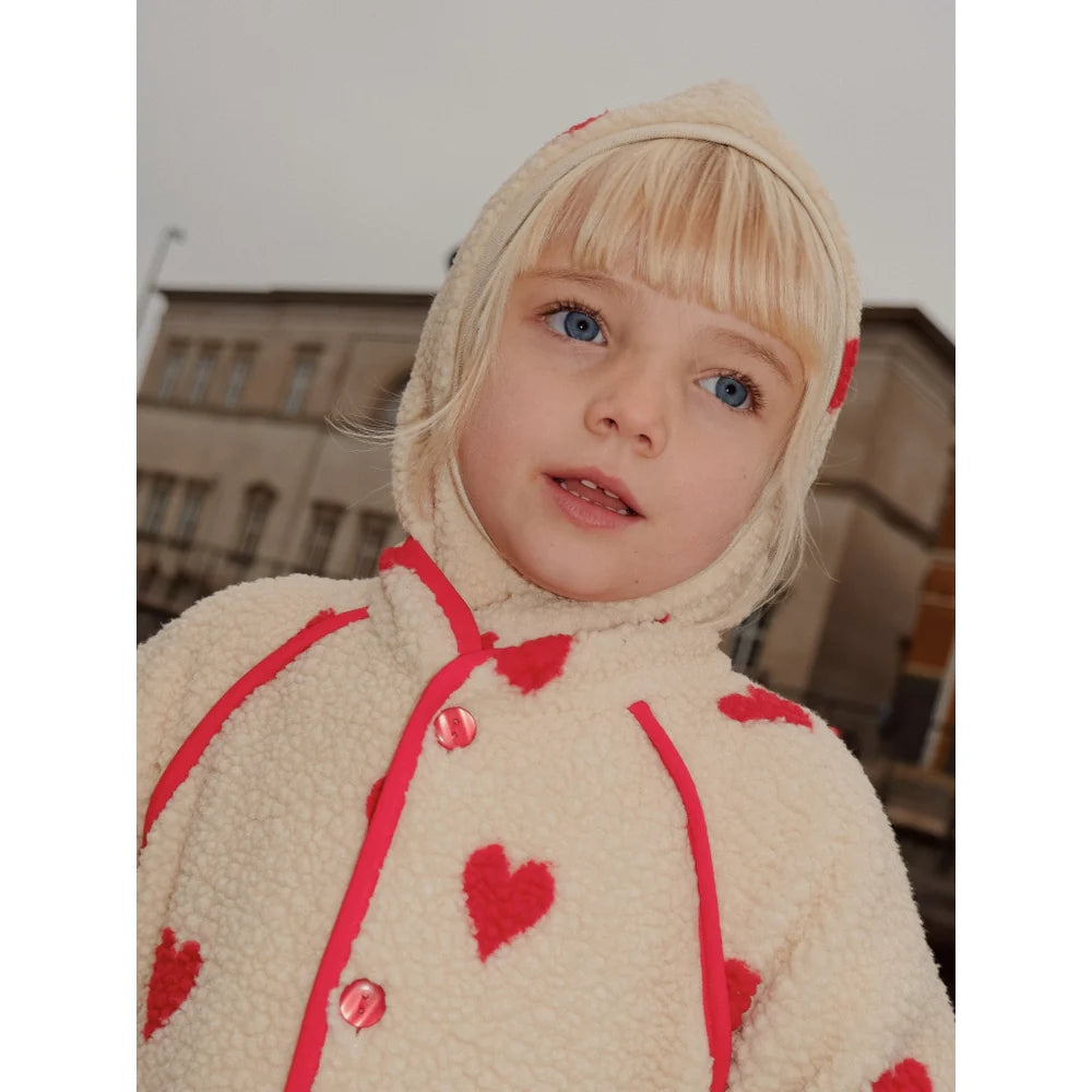 flöss Simone Fleece Jacket - Soft White Heart