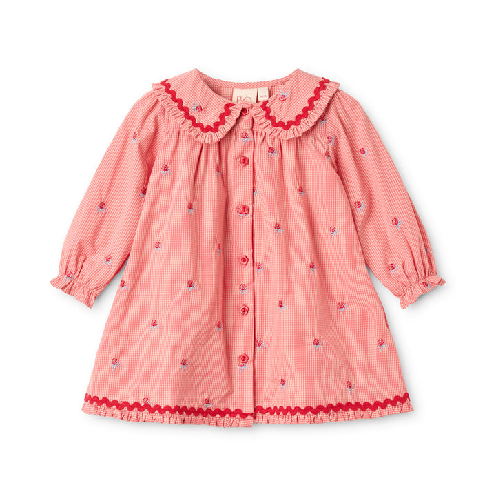 Flöss Sonja Dress - Pink Rose Gingham
