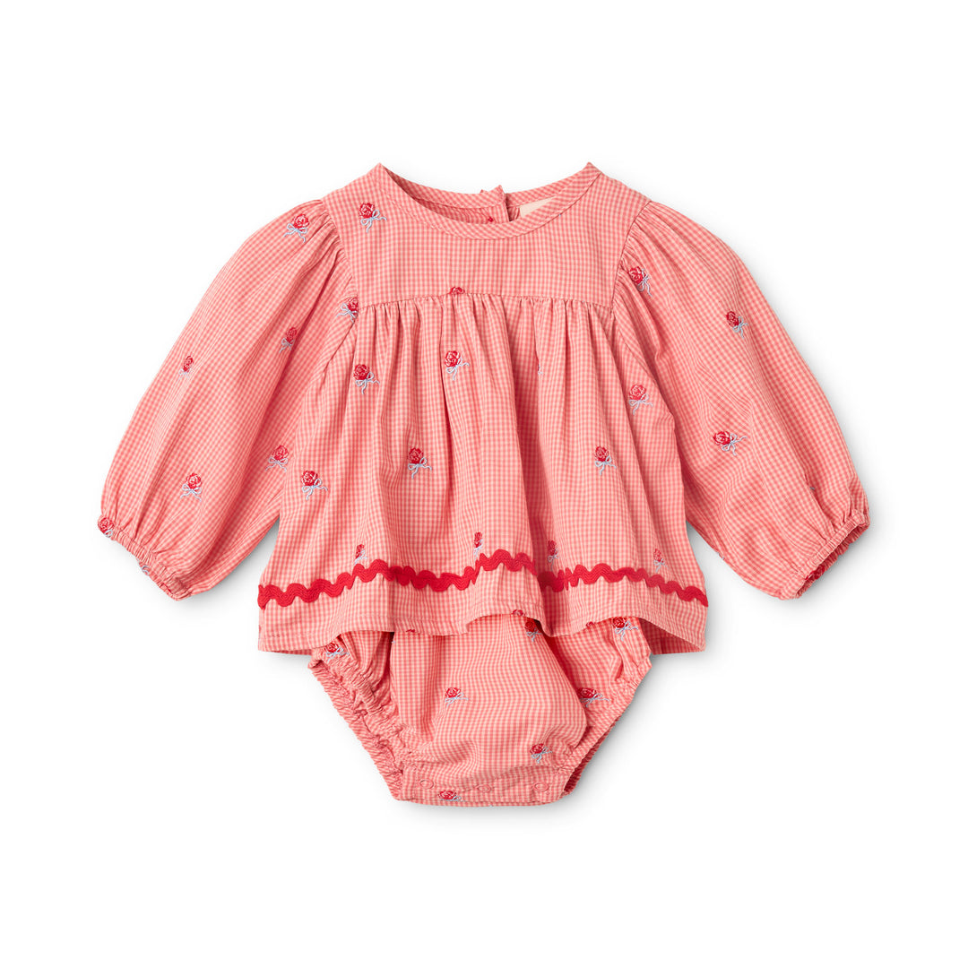 Flöss Sonja Romper - Pink Rose Gingham