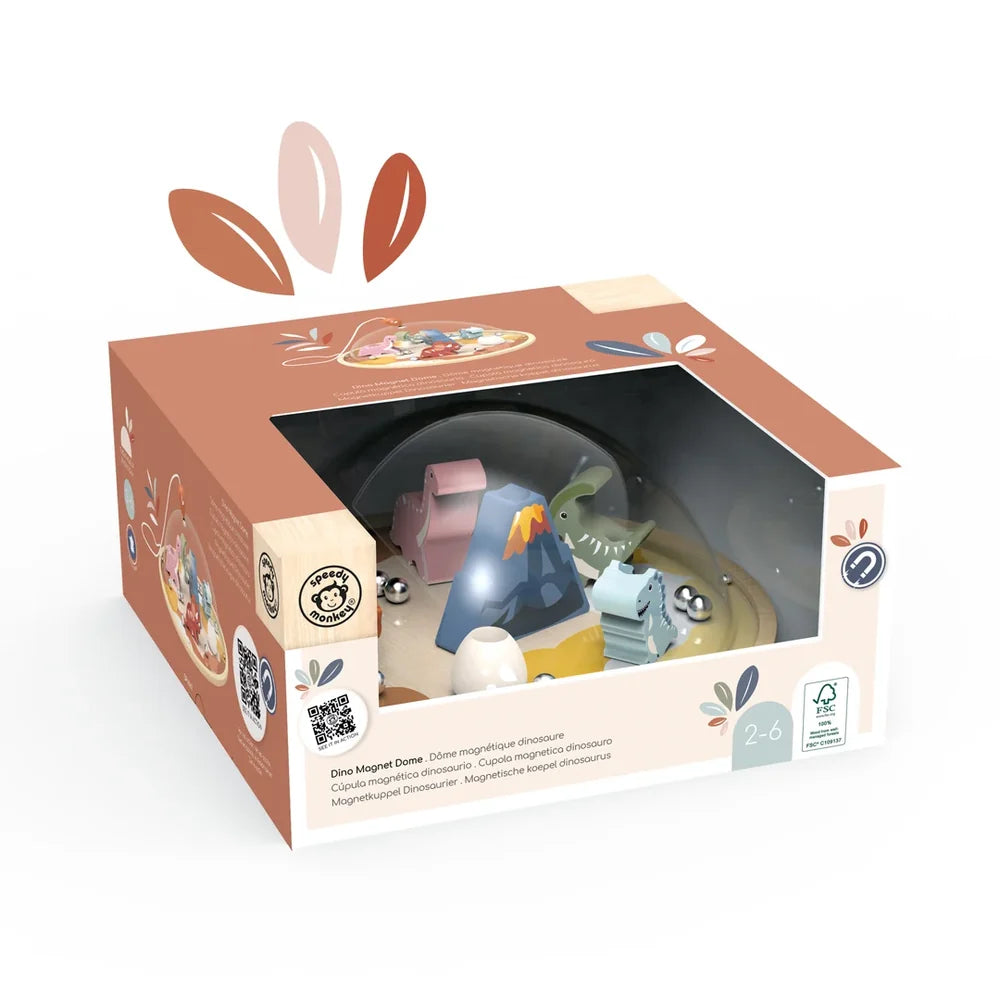Speedy Monkey Dino Magnet Dome