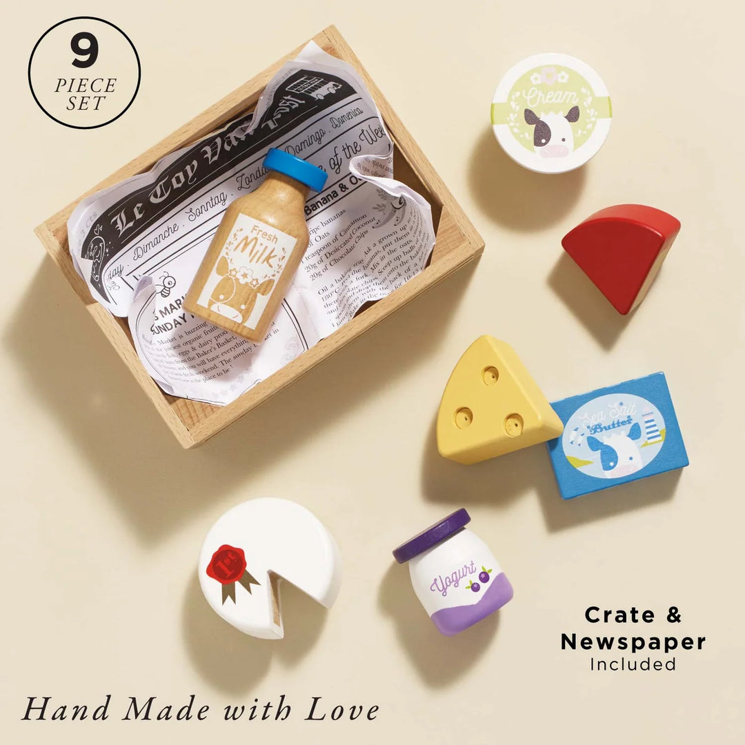 Le Toy Van Cheese &amp; Dairy Market Crate