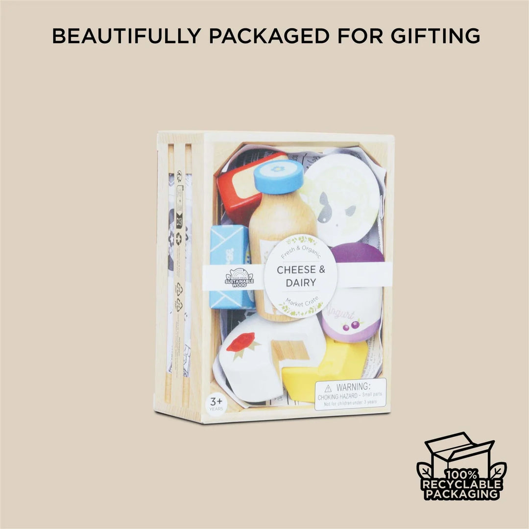 Le Toy Van Cheese &amp; Dairy Market Crate