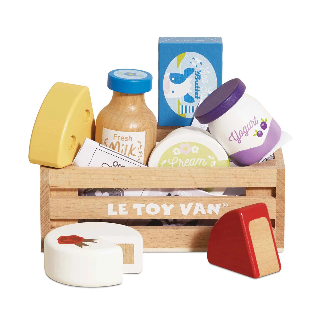 Le Toy Van Cheese &amp; Dairy Market Crate