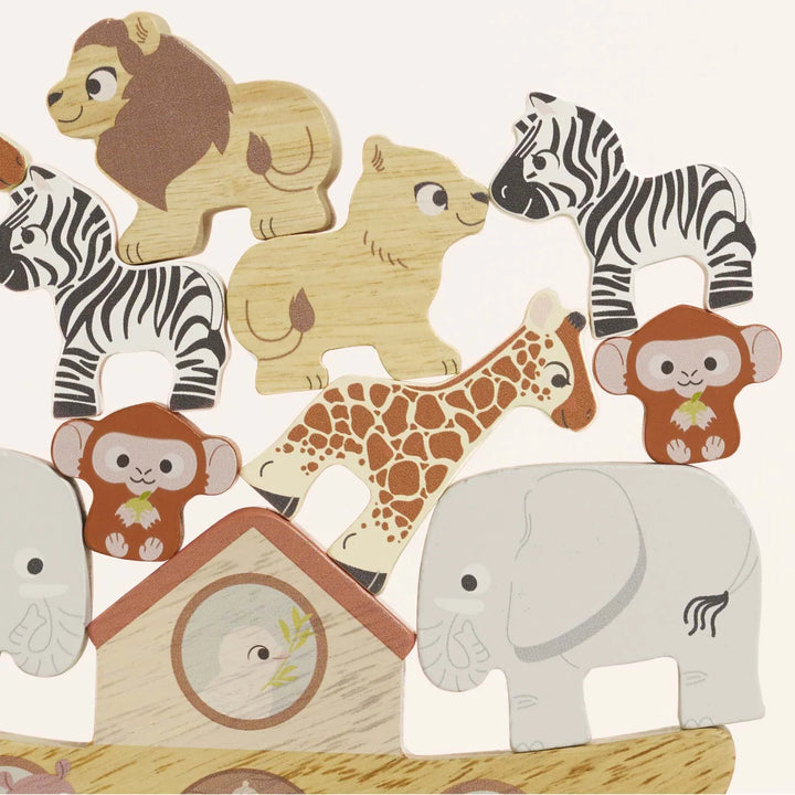 Le Toy Van Wooden Balancing Ark Animal Stacker