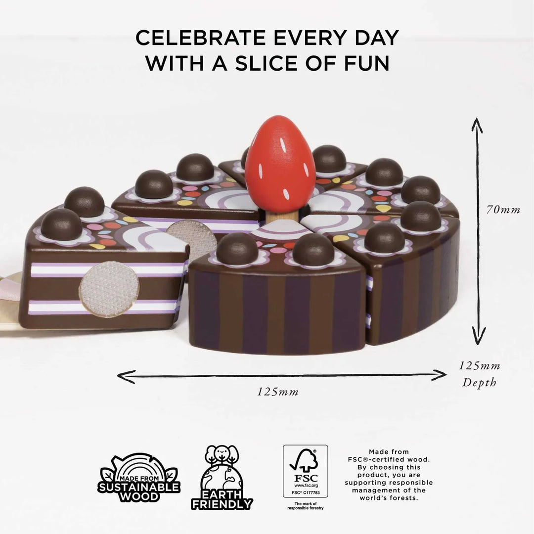 Le Toy Van Chocolate Gateau Sliceable Cake