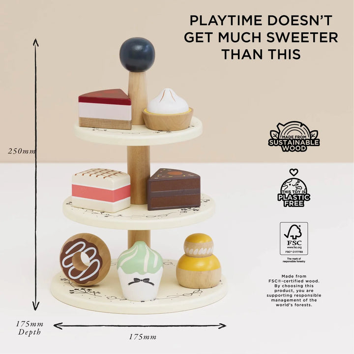 Le Toy Van - Three Tier Patisserie Cake Stand