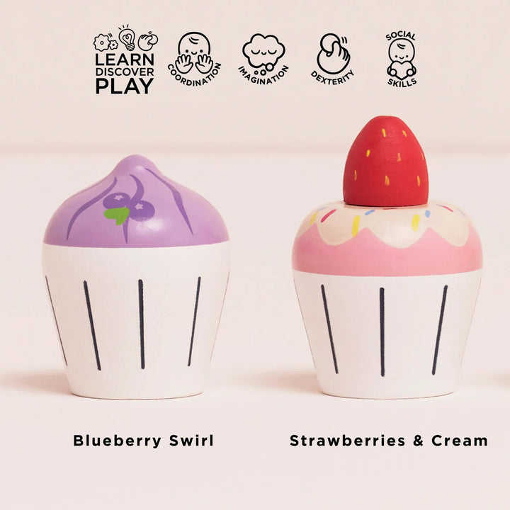 Le Toy Van Wooden Cupcake Set