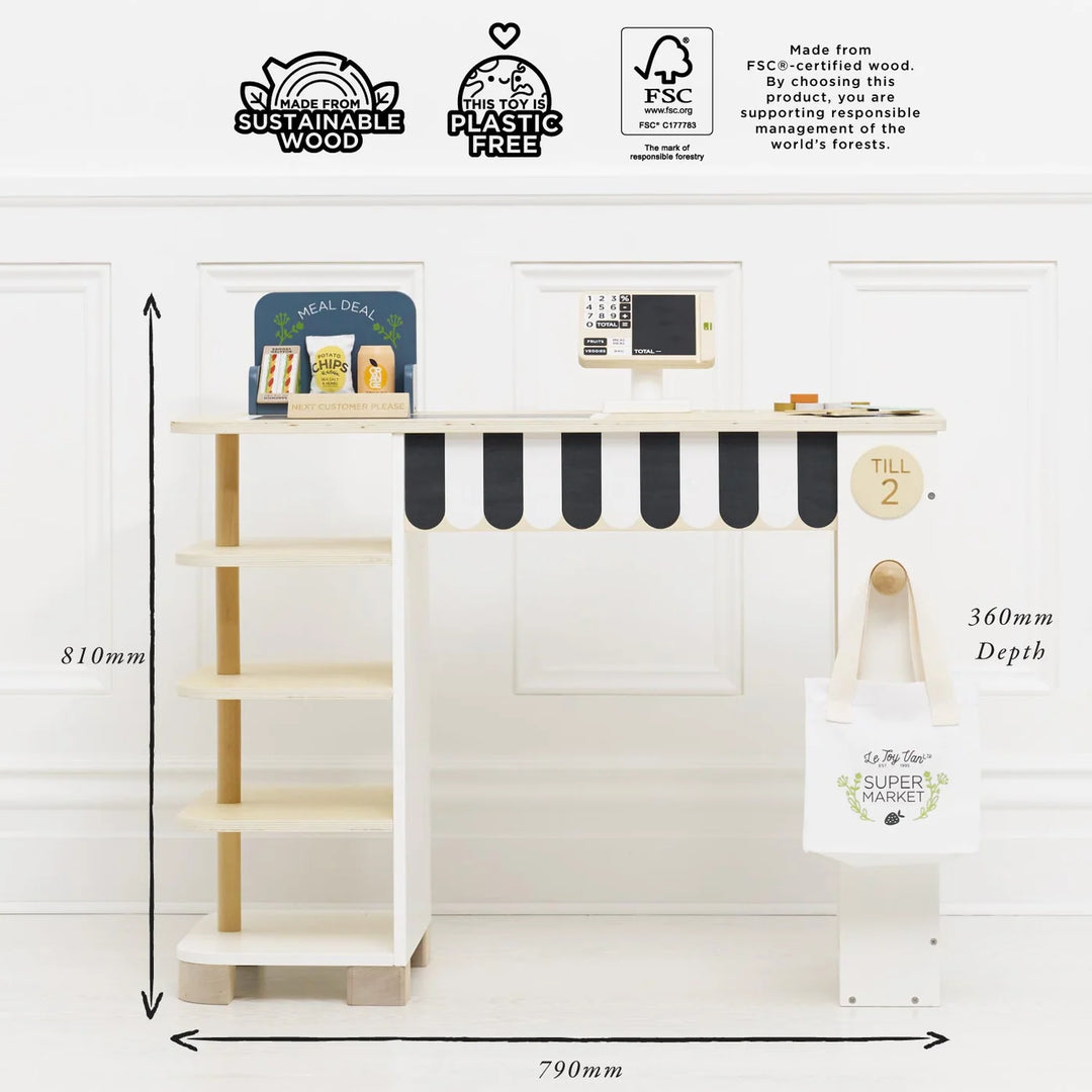 Le Toy Van Supermarket Till Checkout