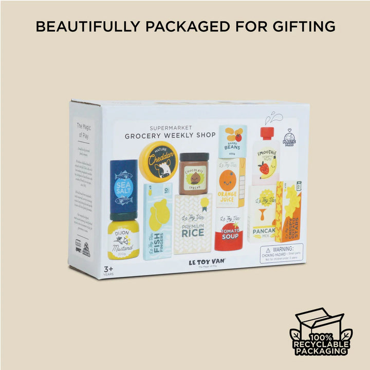 Le Toy Van Supermarket Grocery Weekly Shop Set