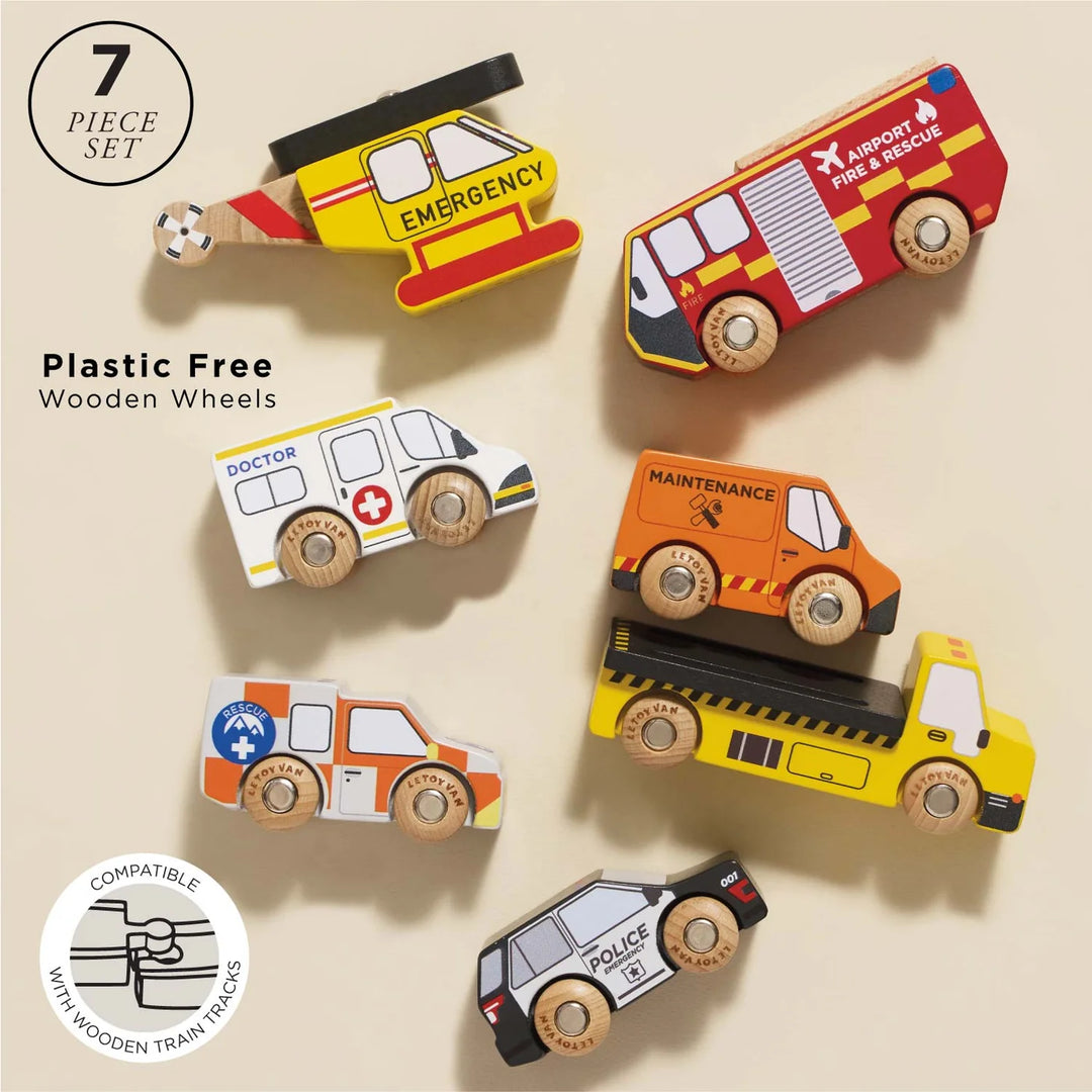 Le Toy Van - Emergency Helicopter &amp; Rescue Cars