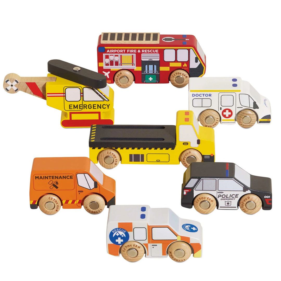 Le Toy Van - Emergency Helicopter &amp; Rescue Cars