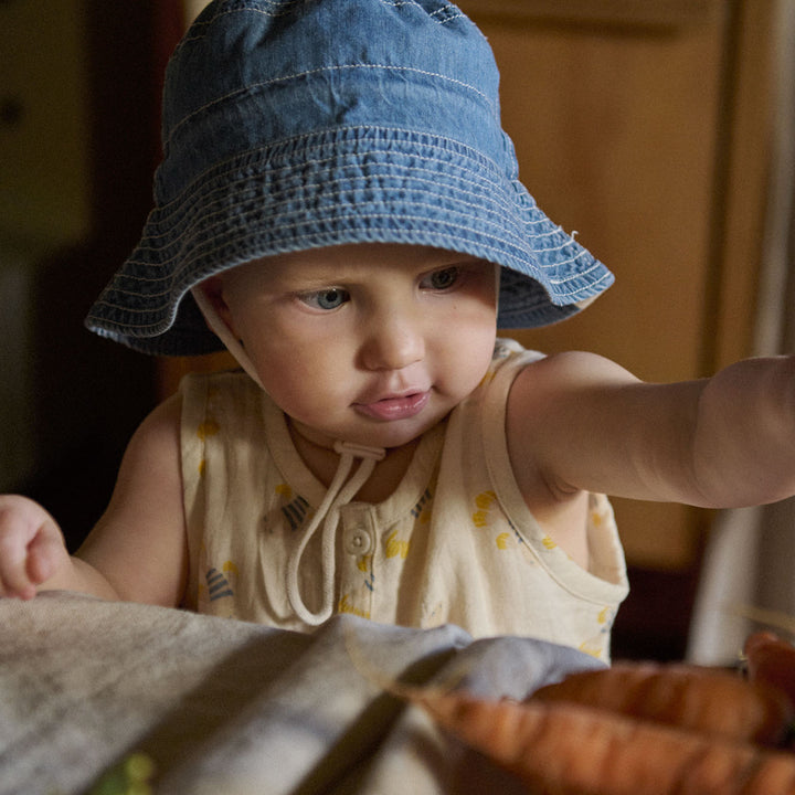 Nature Baby Bucket Sunhat Chambray - Sky