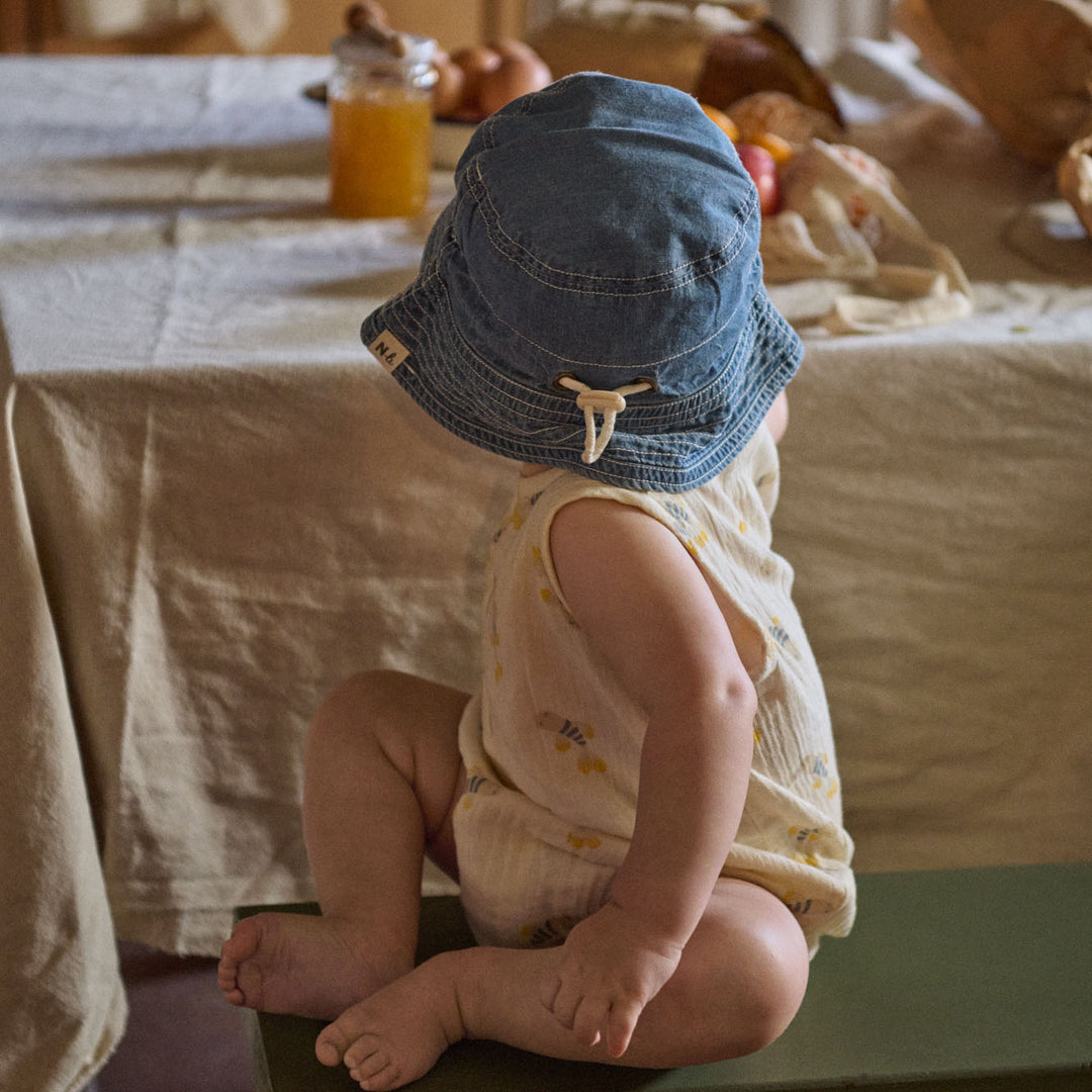 Nature Baby Bucket Sunhat Chambray - Sky