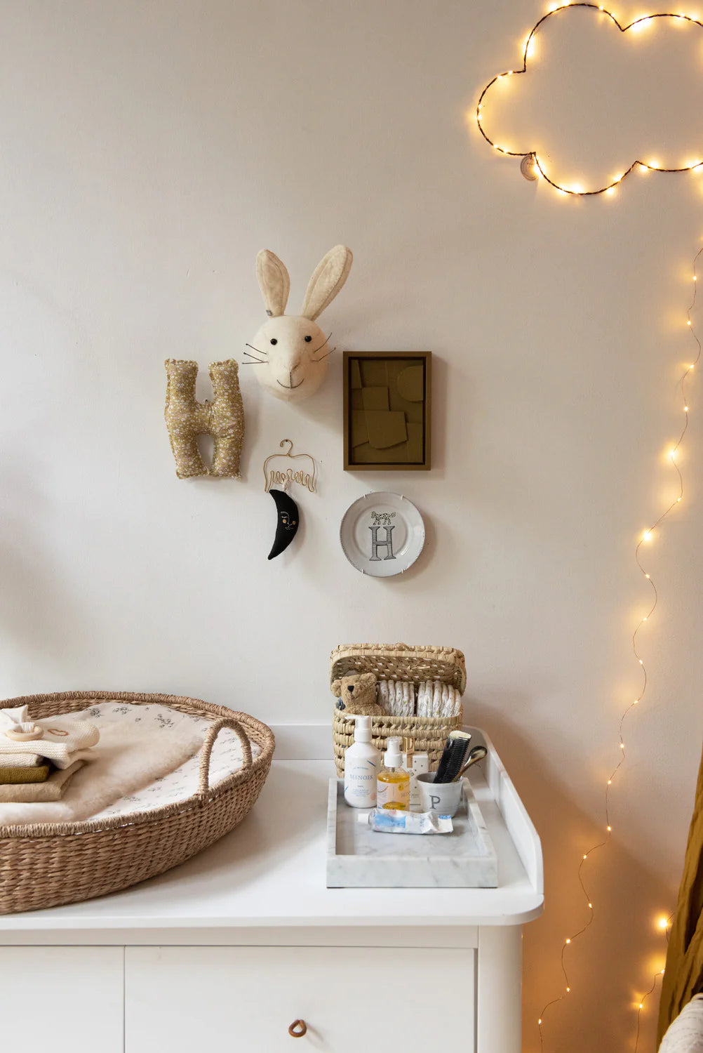 Fiona Walker England Mini Rabbit Head - White