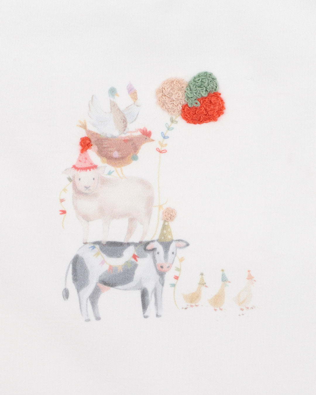 Bébé by Minihaha Scout Animal Stack Bodysuit - Cloud