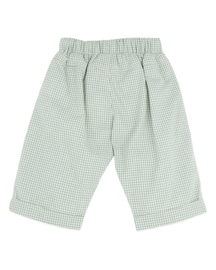 Bébé by Minihaha Scout Check Pants - Sage Check