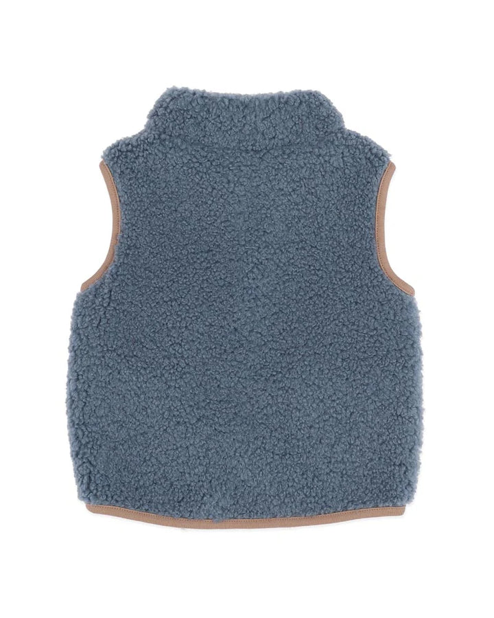 Bébé by Minihaha Sherpa Vest - Blue / Brown