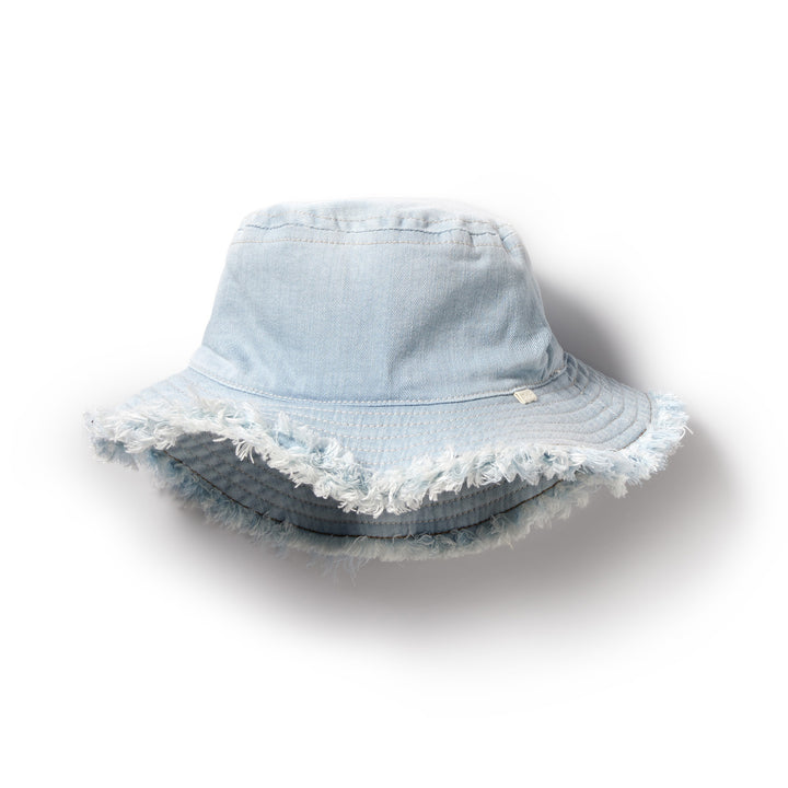 Wilson and Frenchy Denim Sun Hat - Snow Denim