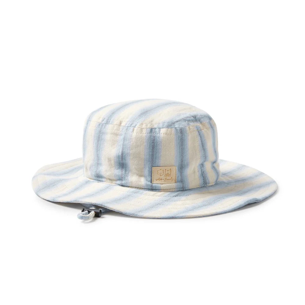 Wilson & Frenchy Organic Sun Hat - Deep Blue Stripe