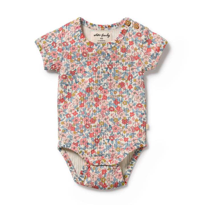 Wilson & Frenchy Organic Bodysuit - Summer Bloom